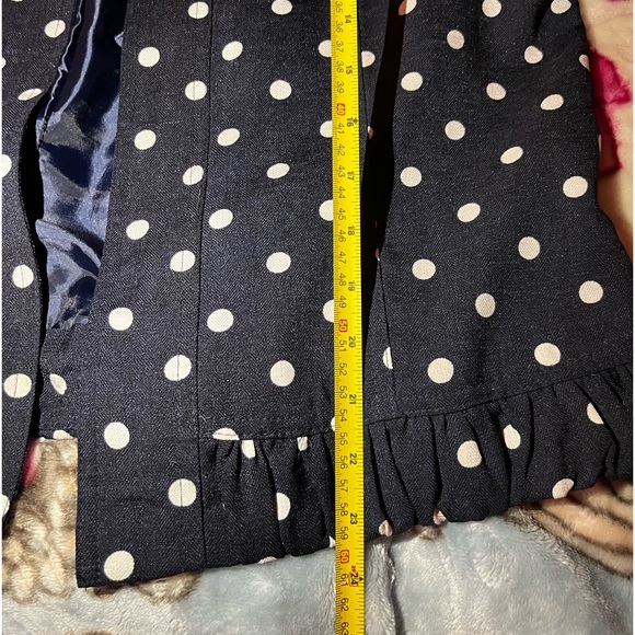 Christopher & Banks Polka Dot Blazer 3/4 Sleeve - Picture 12 of 12